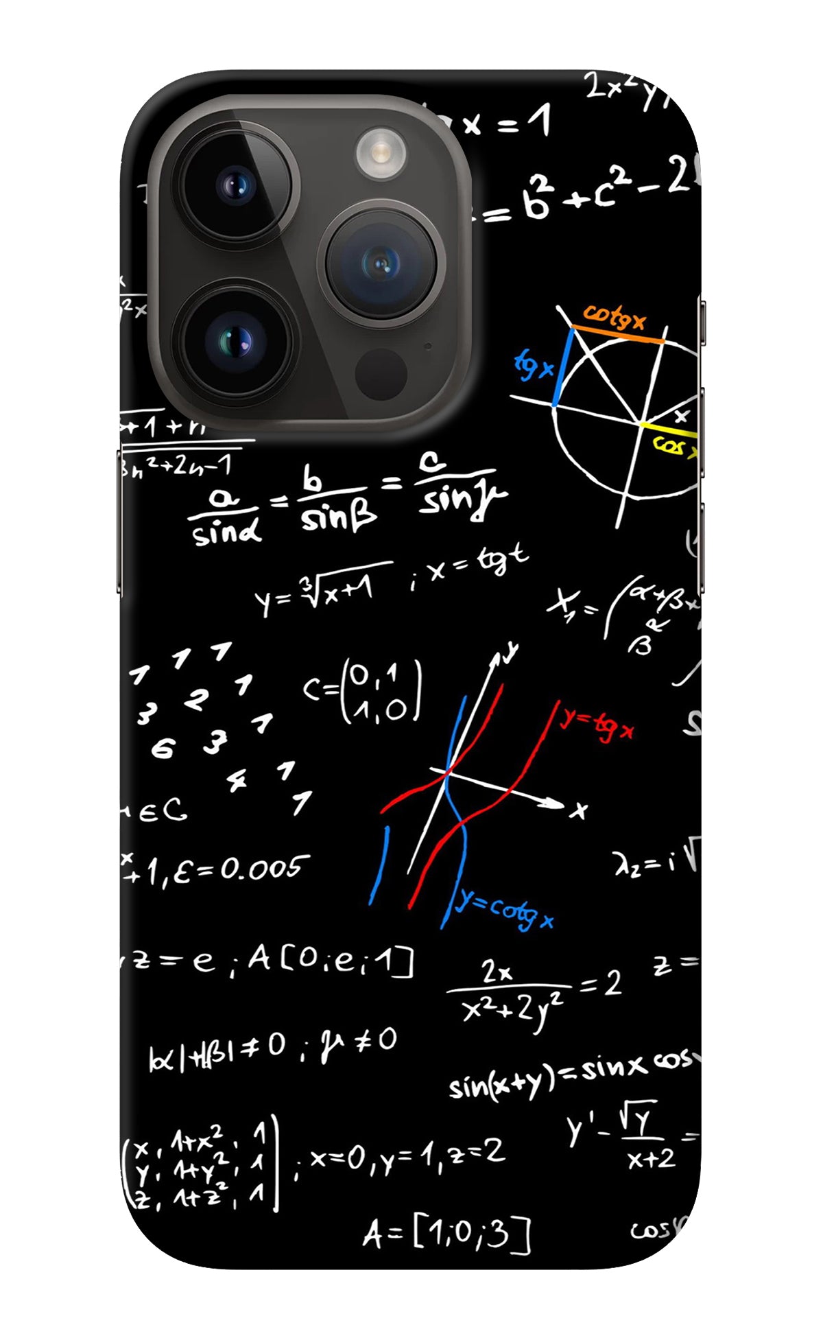 Mathematics Formula iPhone 14 Pro Back Cover