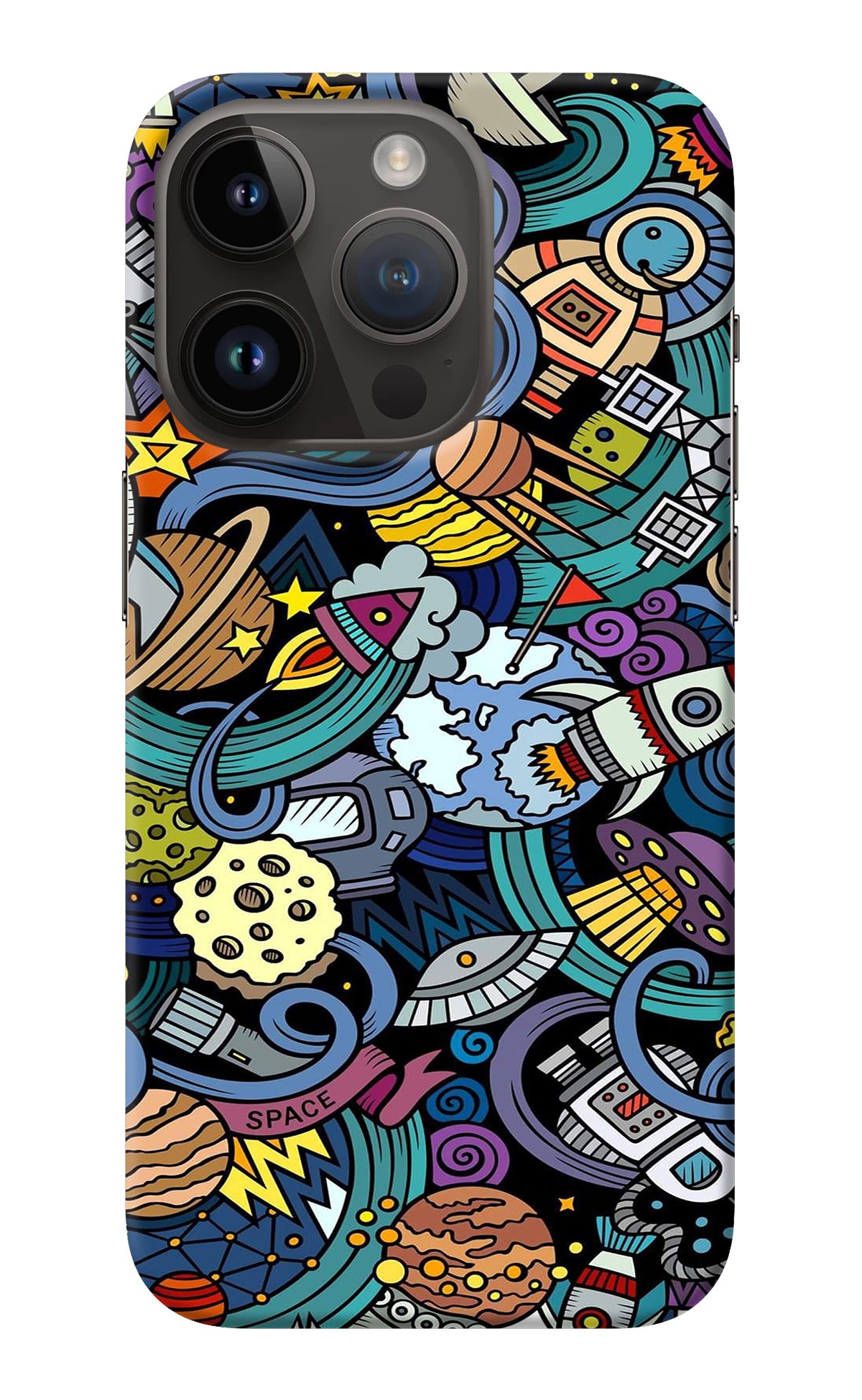 Space Abstract iPhone 14 Pro Back Cover