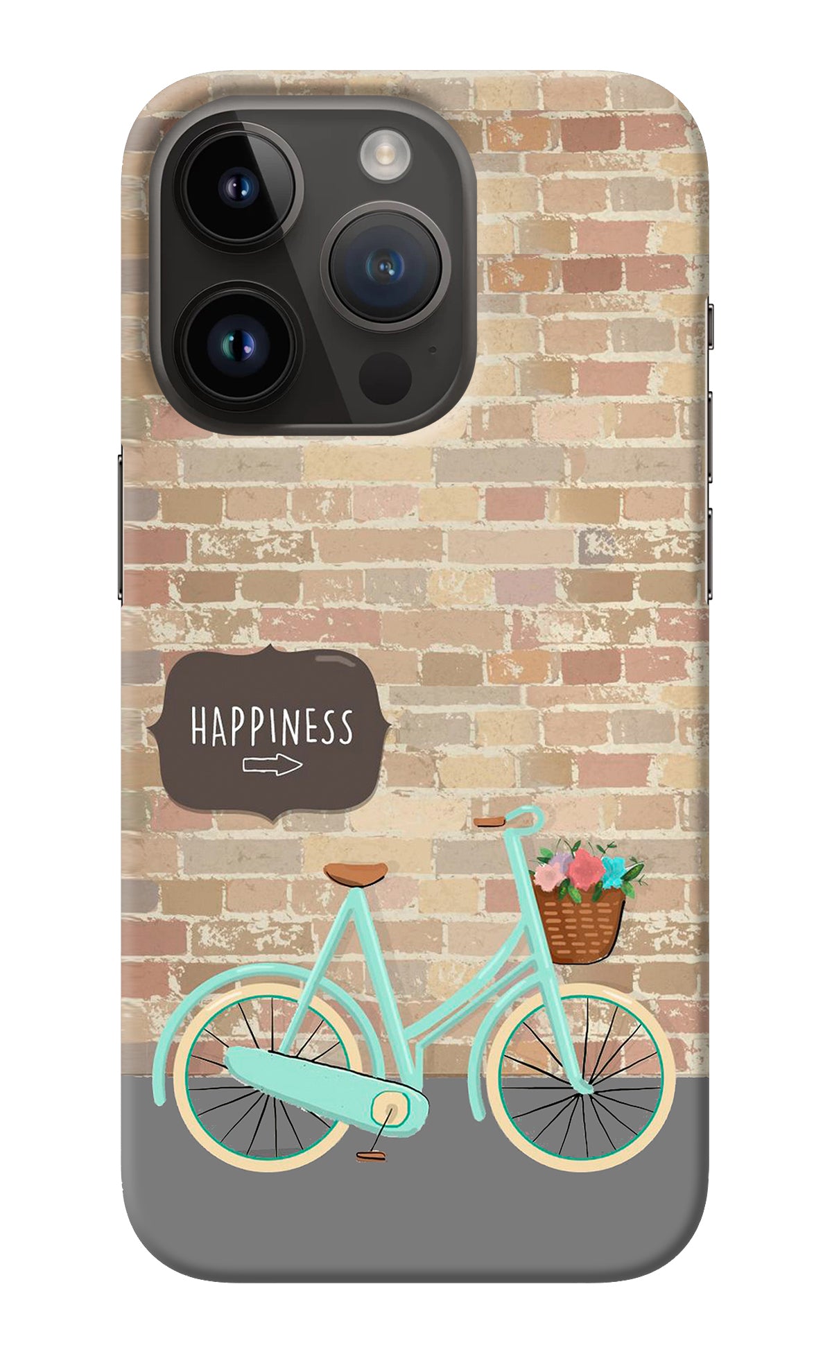Happiness Artwork iPhone 14 Pro Back Cover