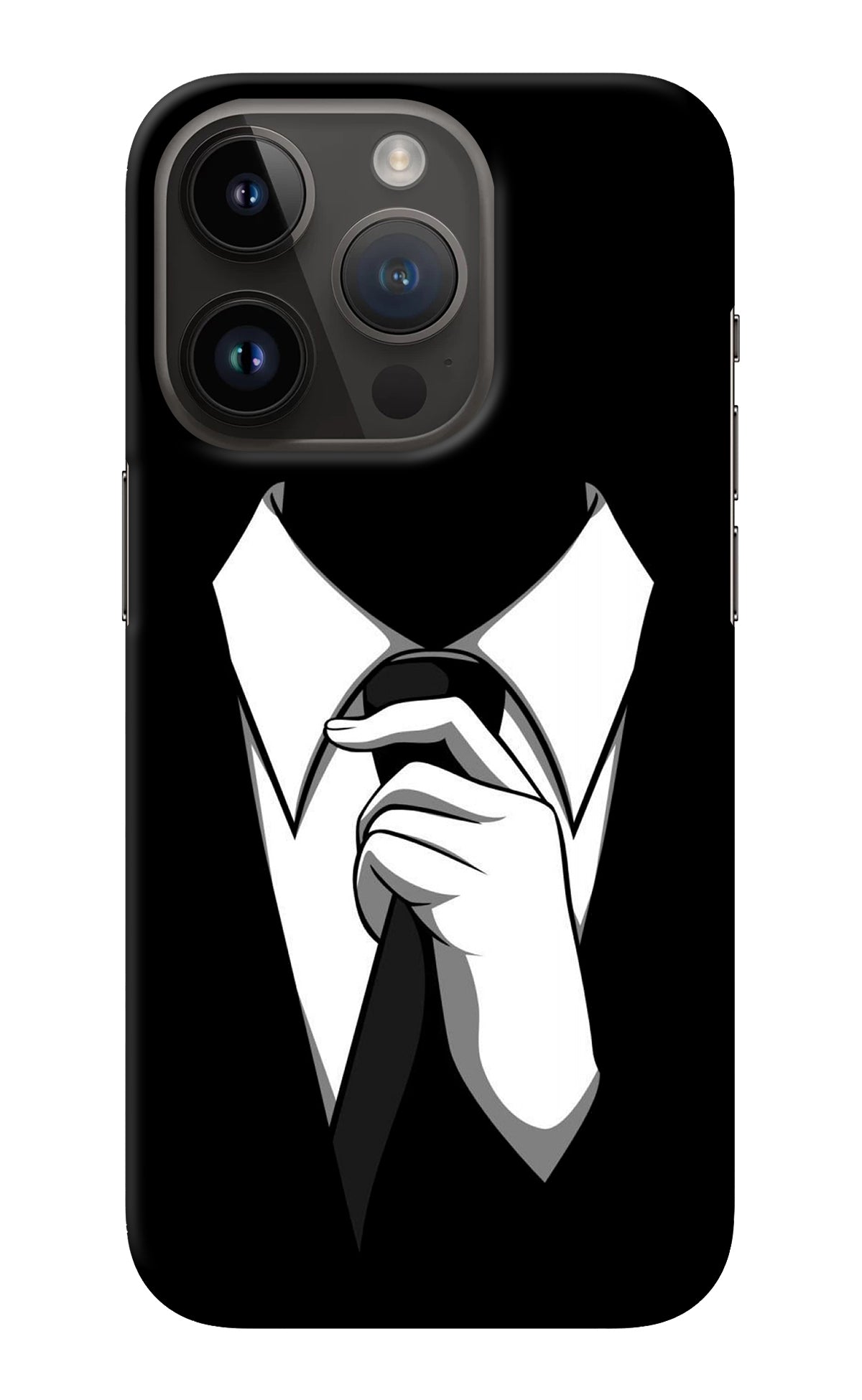 Black Tie iPhone 14 Pro Back Cover