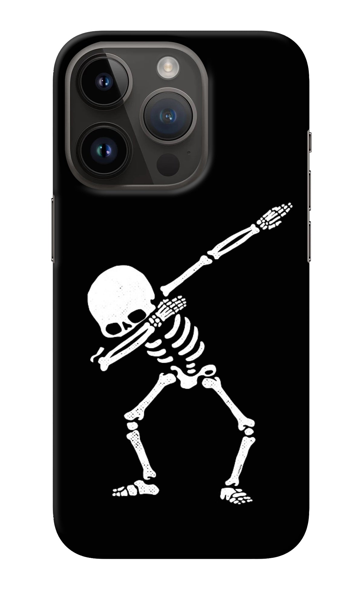 Dabbing Skeleton Art iPhone 14 Pro Back Cover