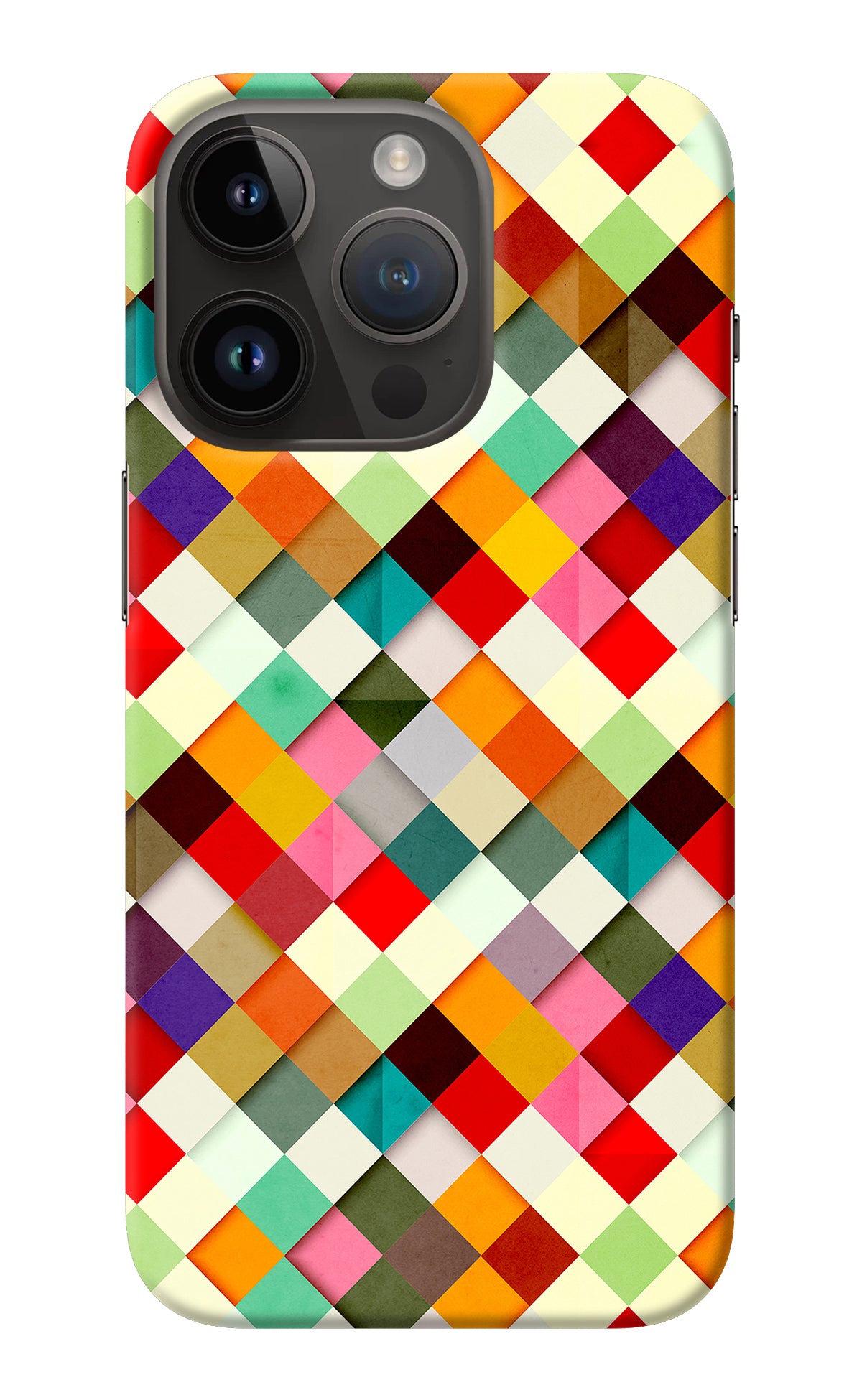 Geometric Abstract Colorful iPhone 14 Pro Back Cover