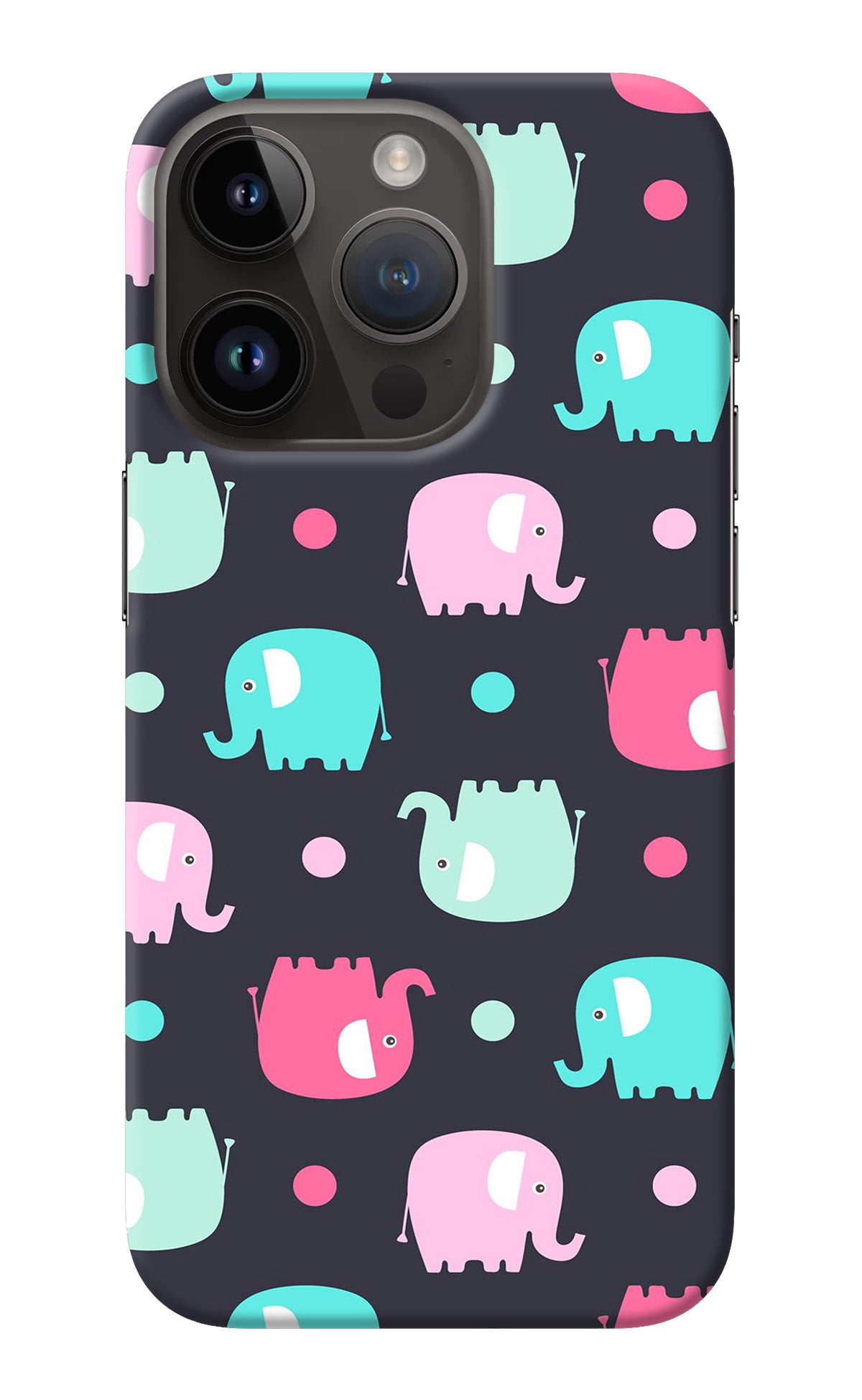 Elephants iPhone 14 Pro Back Cover