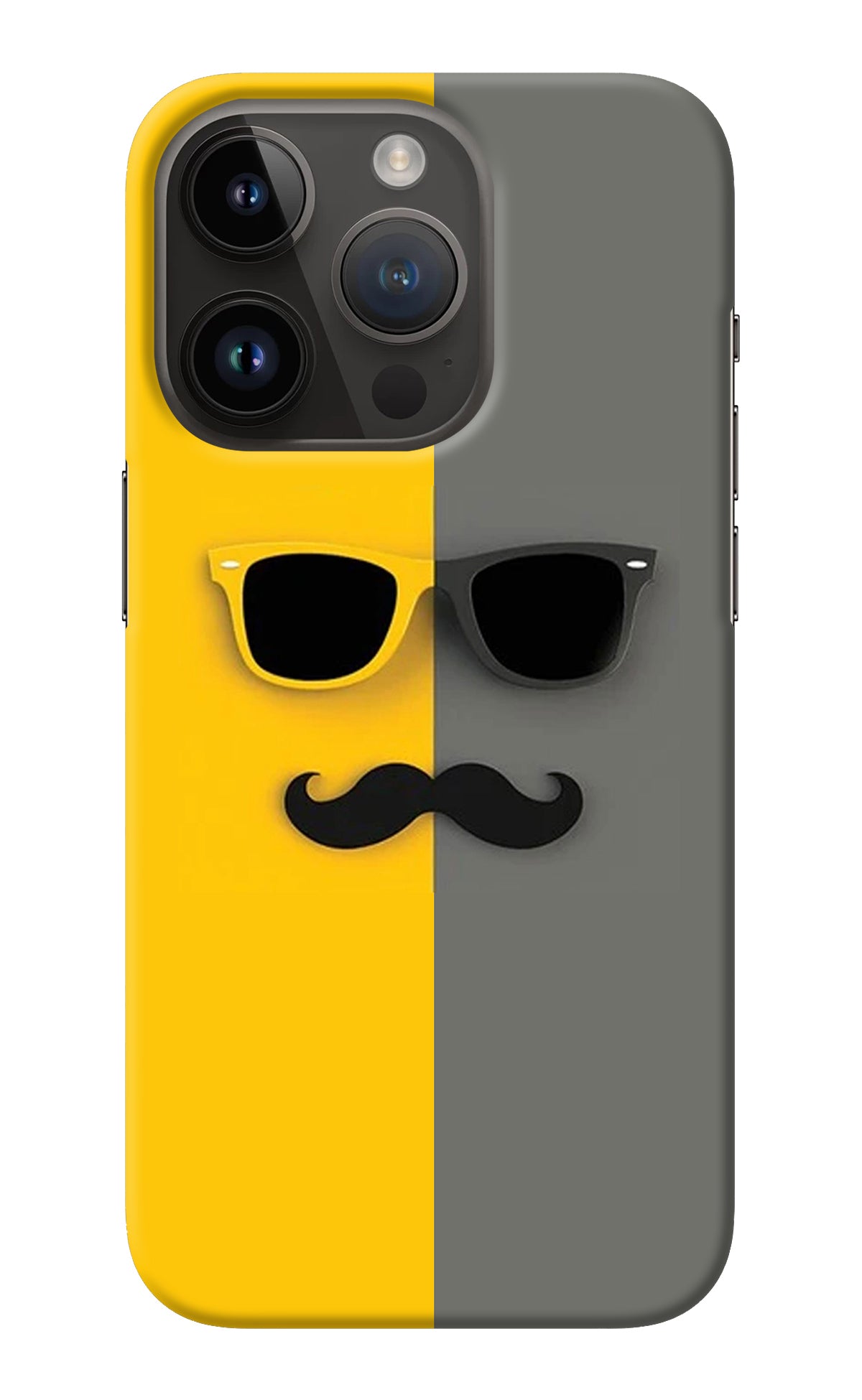 Sunglasses with Mustache iPhone 14 Pro Back Cover