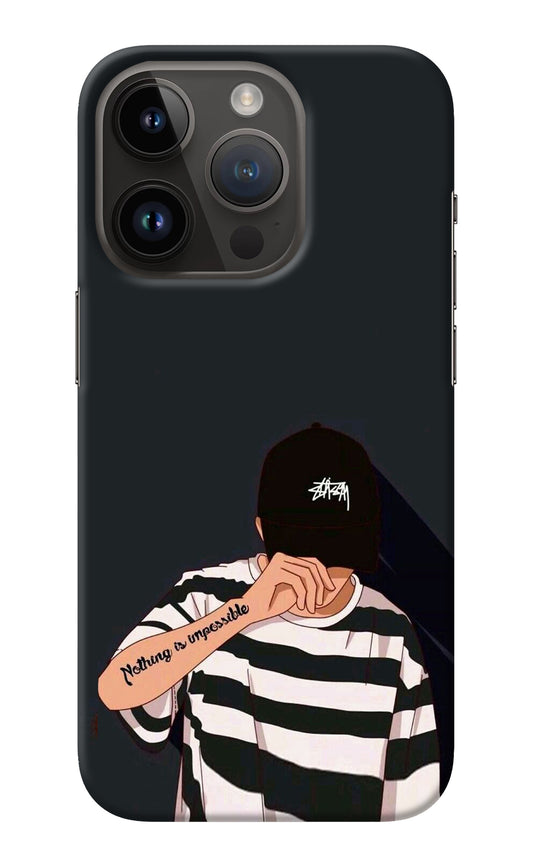 Aesthetic Boy iPhone 14 Pro Back Cover