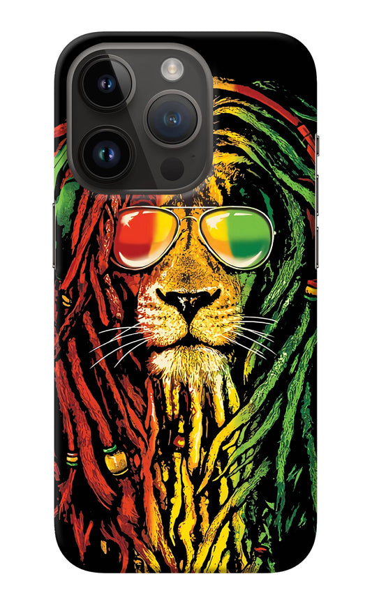 Rasta Lion iPhone 14 Pro Back Cover