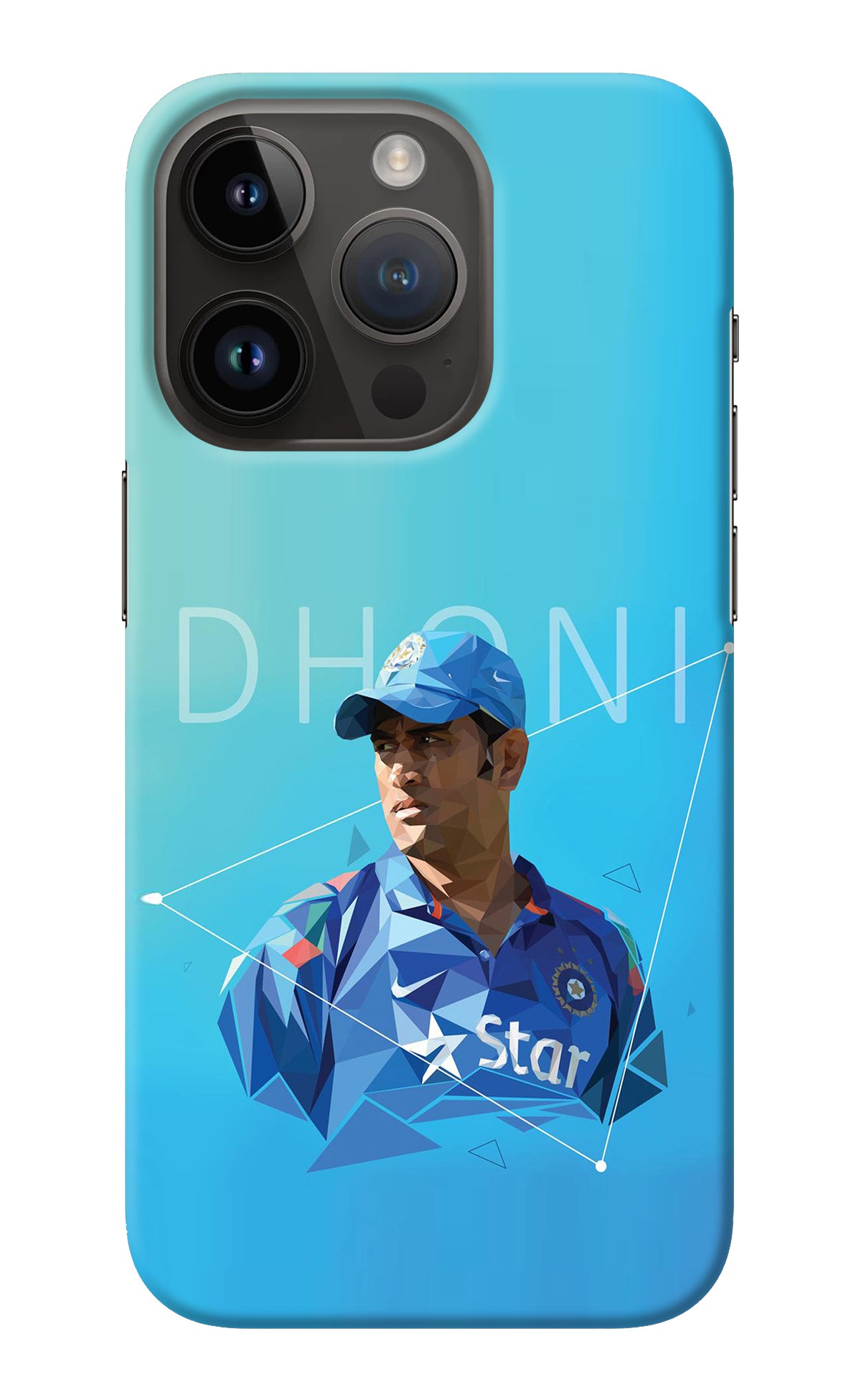 Dhoni Artwork iPhone 14 Pro Back Cover