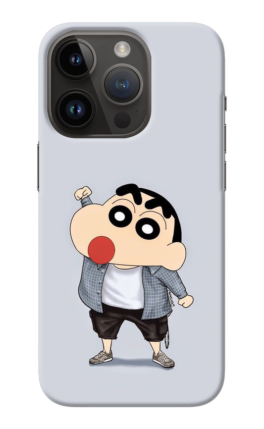 Shinchan iPhone 14 Pro Back Cover