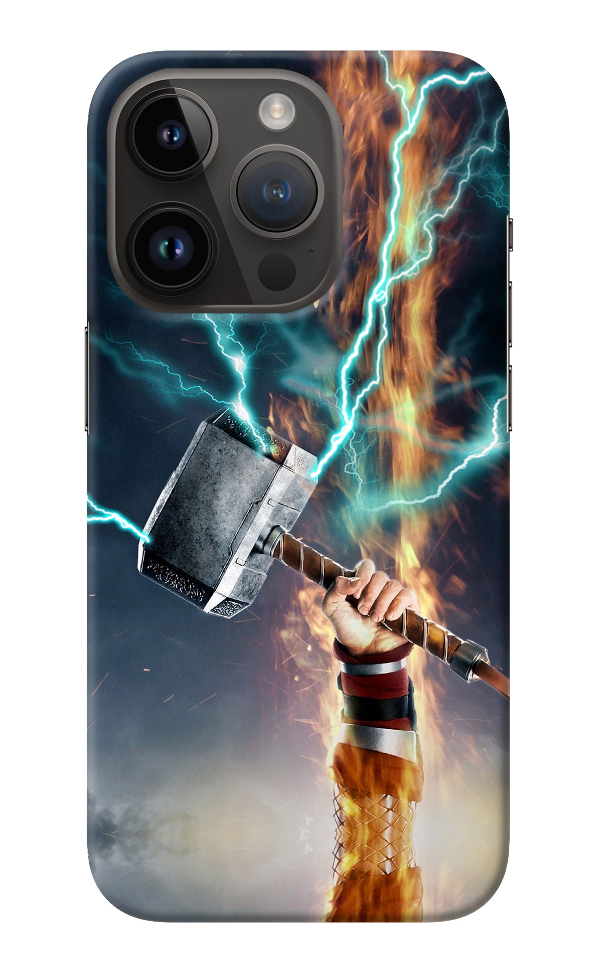 Thor Hammer Mjolnir iPhone 14 Pro Back Cover