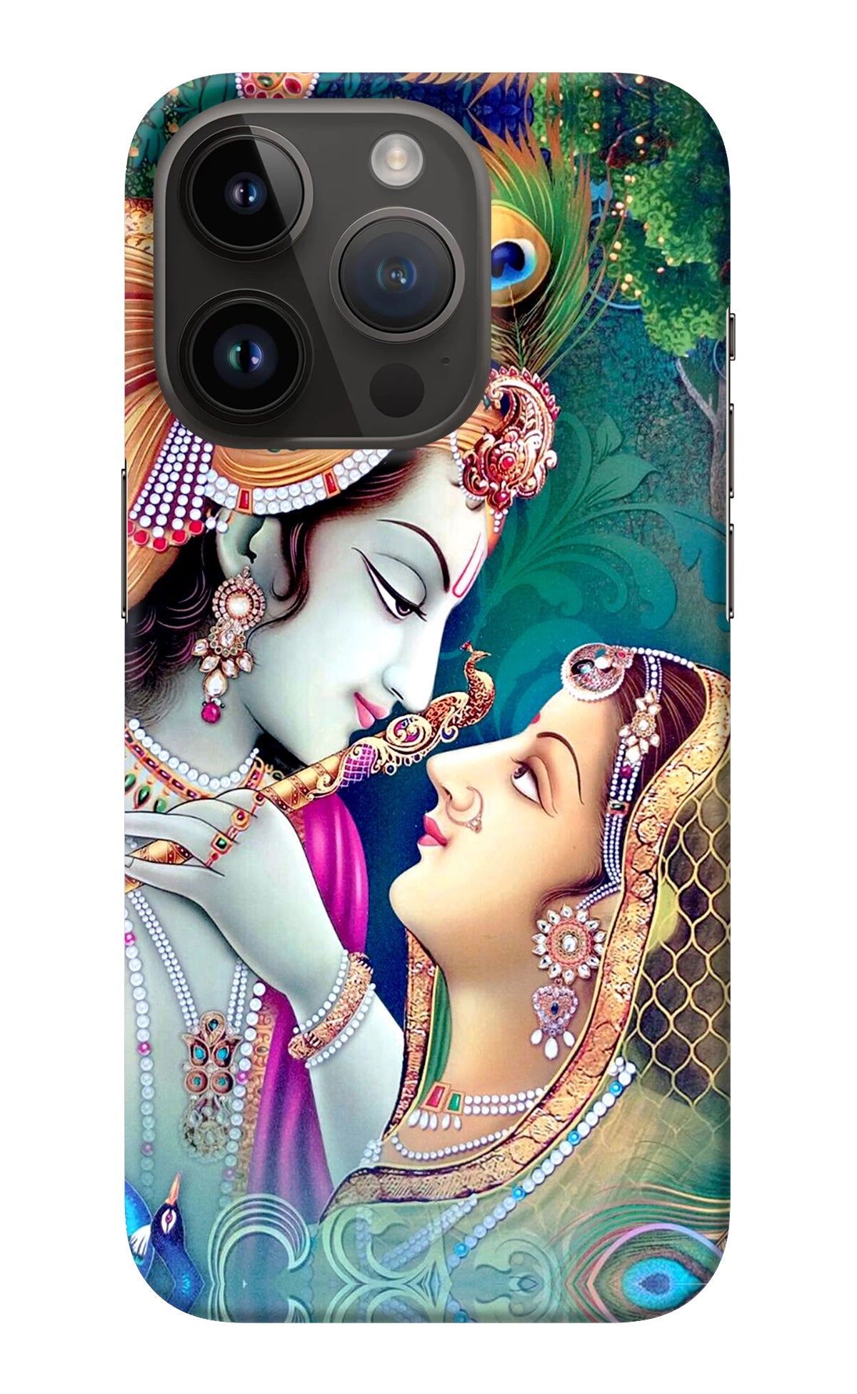 Lord Radha Krishna iPhone 14 Pro Back Cover