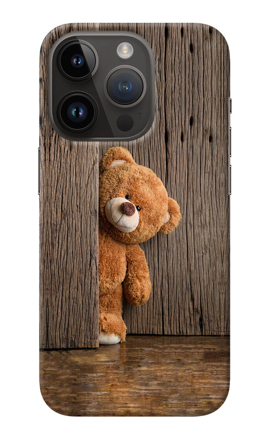 Teddy Wooden iPhone 14 Pro Back Cover