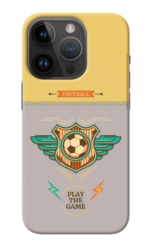 Football iPhone 14 Pro Back Cover