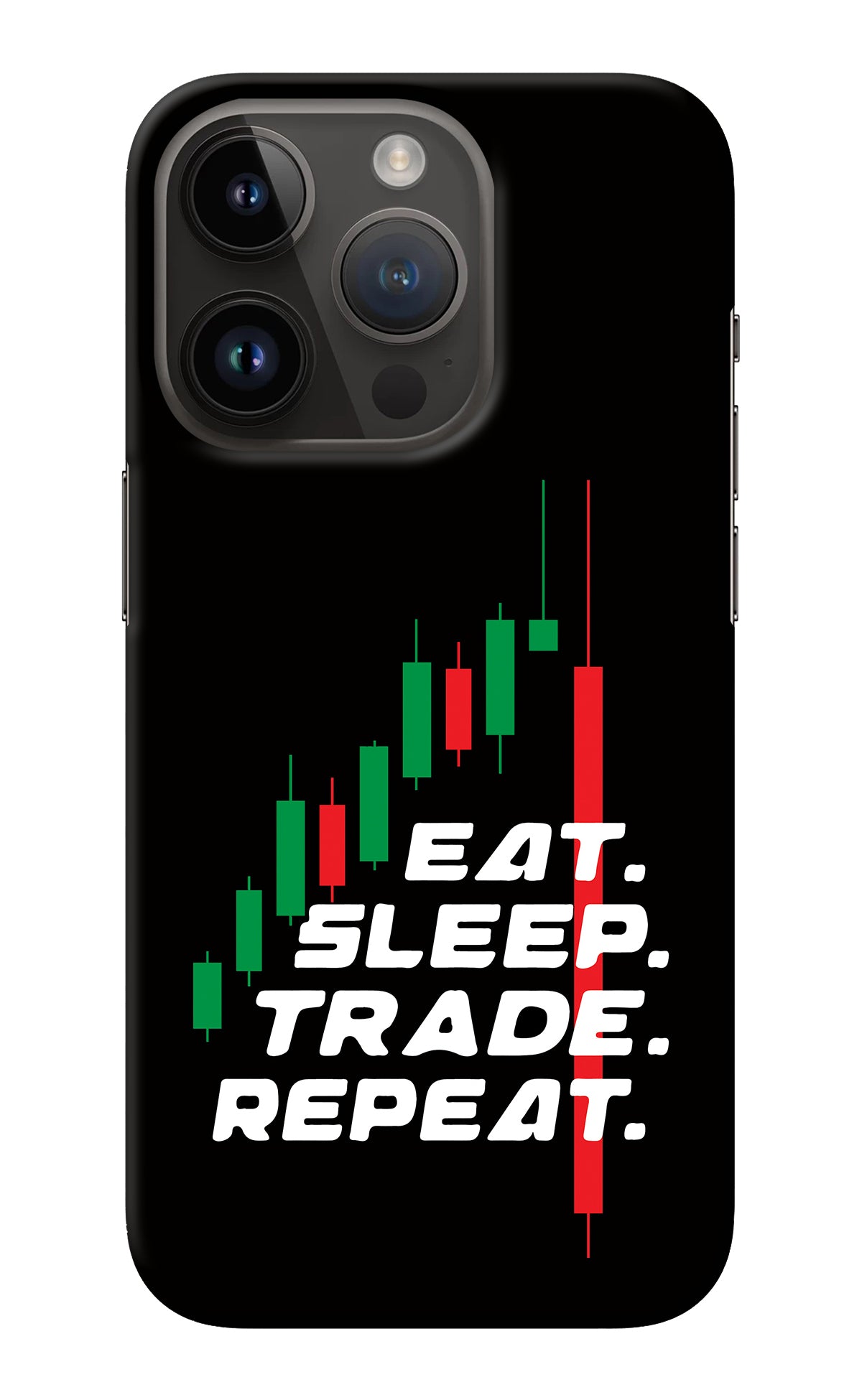 Eat Sleep Trade Repeat iPhone 14 Pro Back Cover