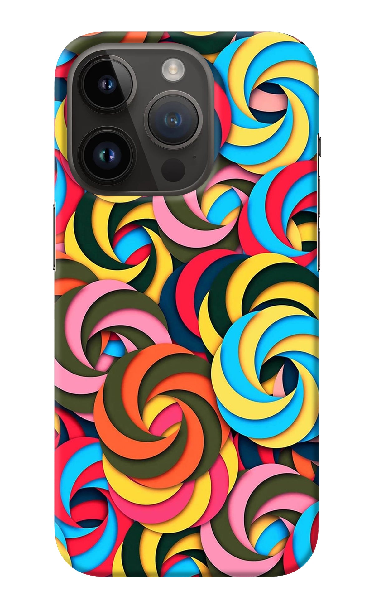 Spiral Pattern iPhone 14 Pro Back Cover