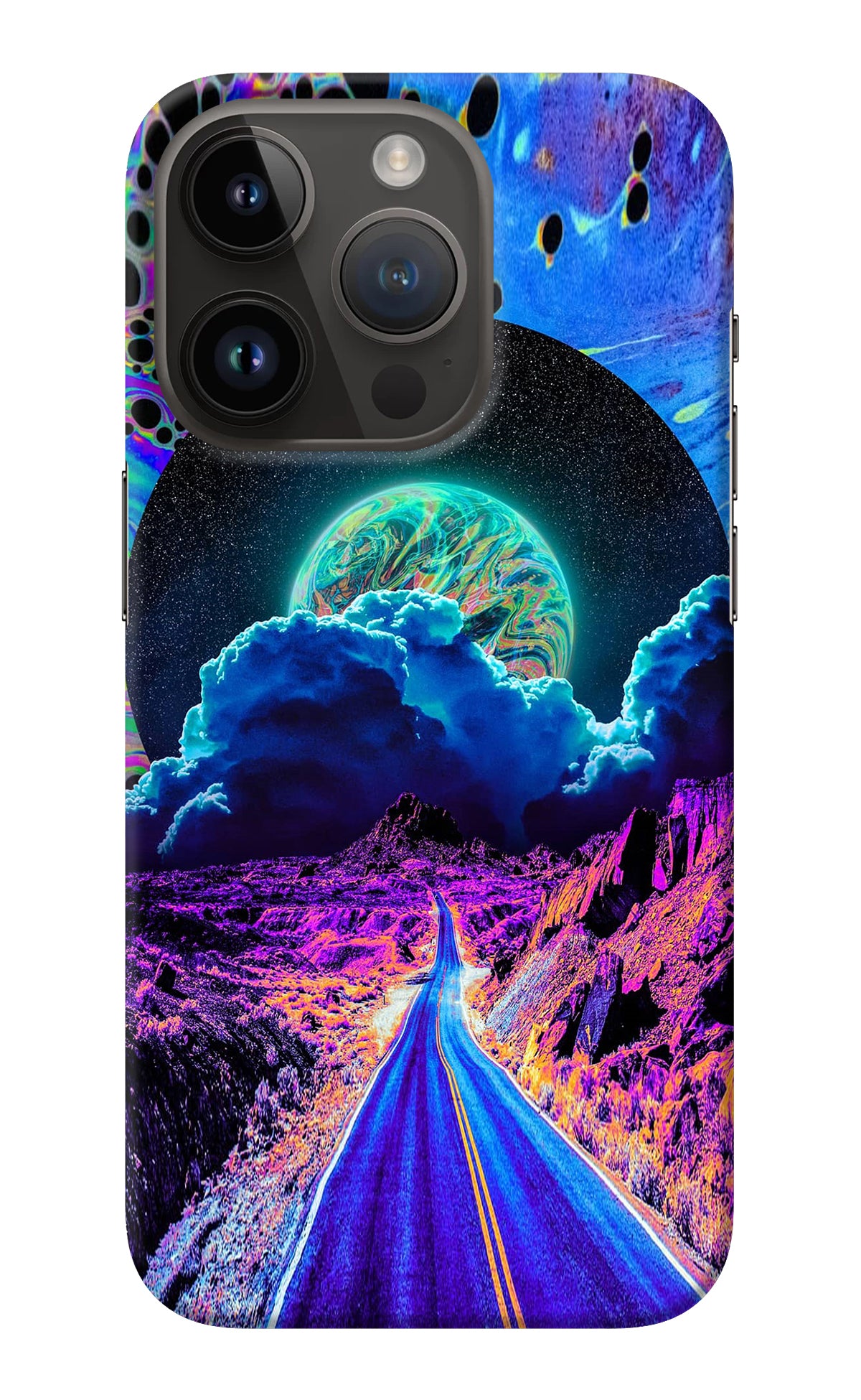 Psychedelic Painting iPhone 14 Pro Back Cover