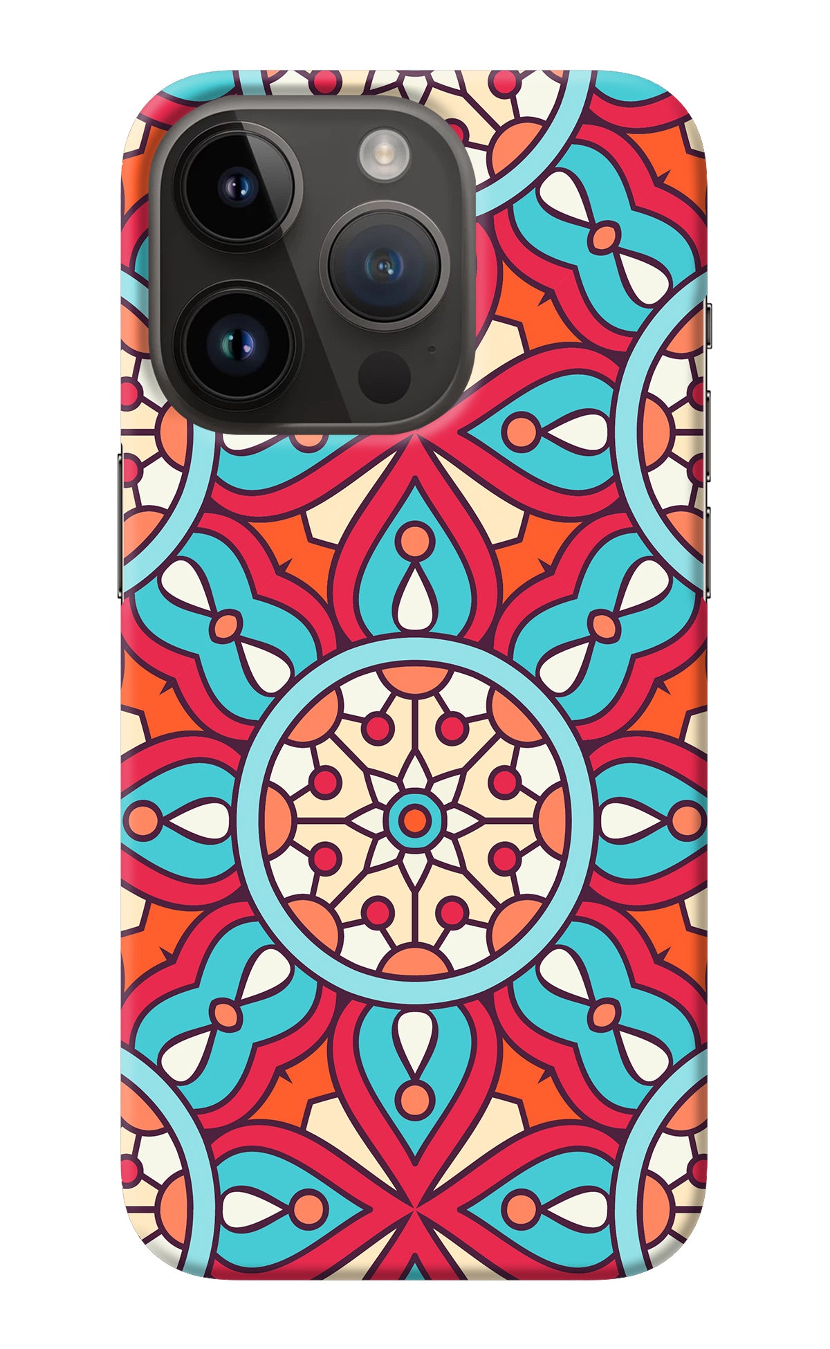 Mandala Geometric iPhone 14 Pro Back Cover