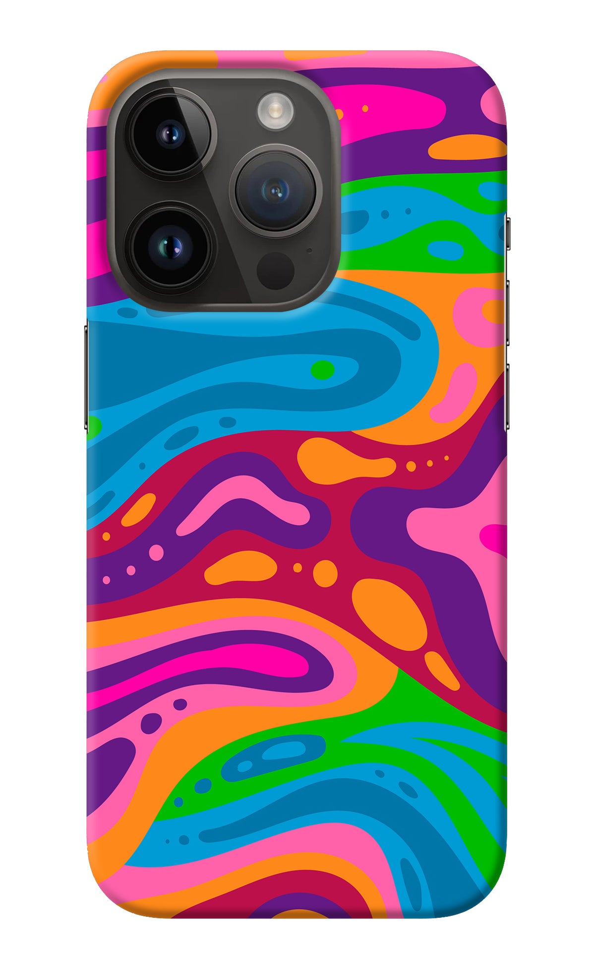 Trippy Pattern iPhone 14 Pro Back Cover