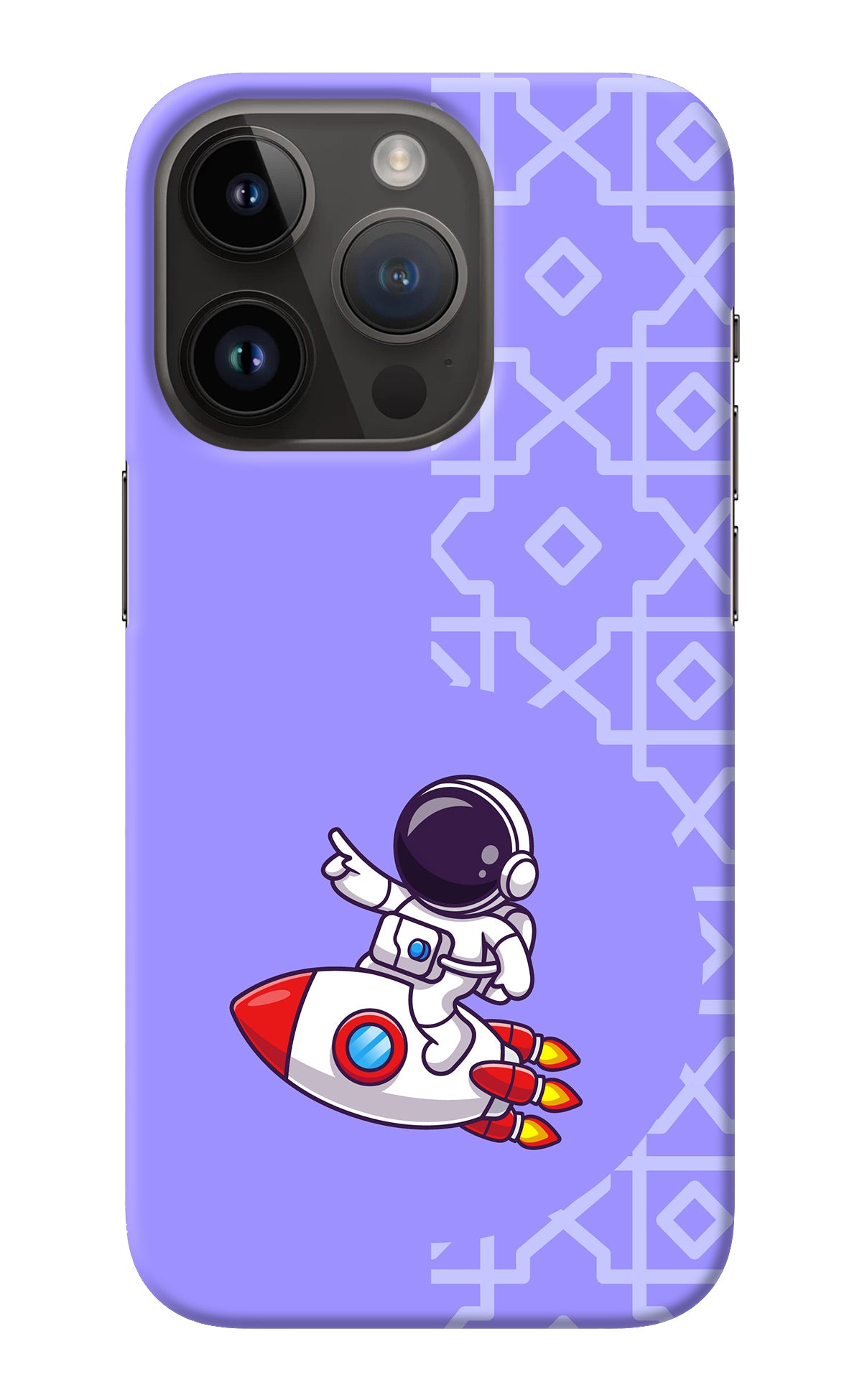 Cute Astronaut iPhone 14 Pro Back Cover