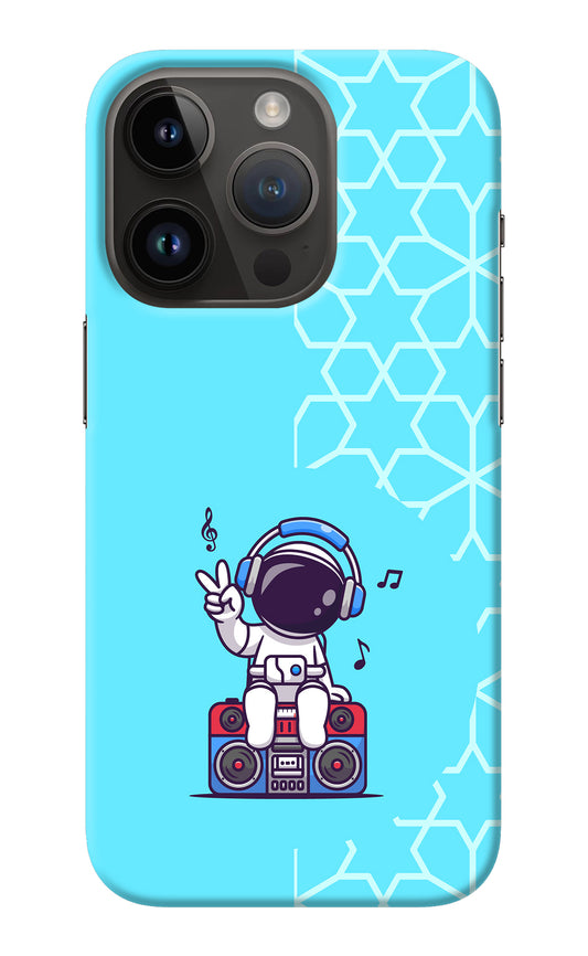 Cute Astronaut Chilling iPhone 14 Pro Back Cover