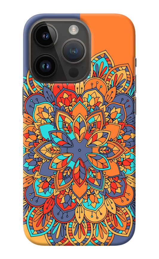 Color Mandala iPhone 14 Pro Back Cover