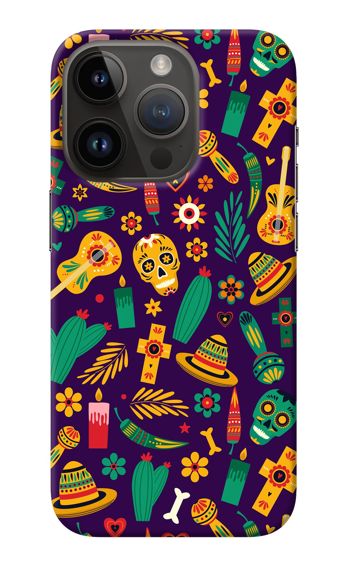 Mexican Artwork iPhone 14 Pro Back Cover