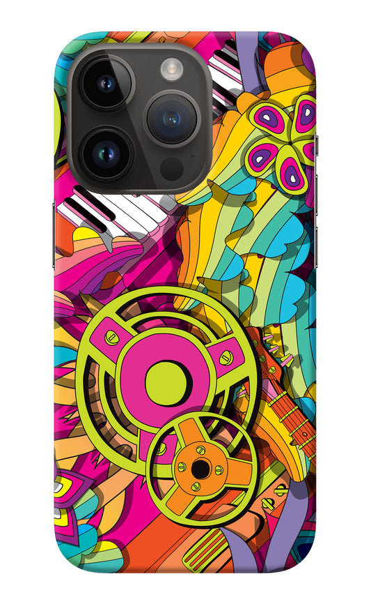 Music Doodle iPhone 14 Pro Back Cover