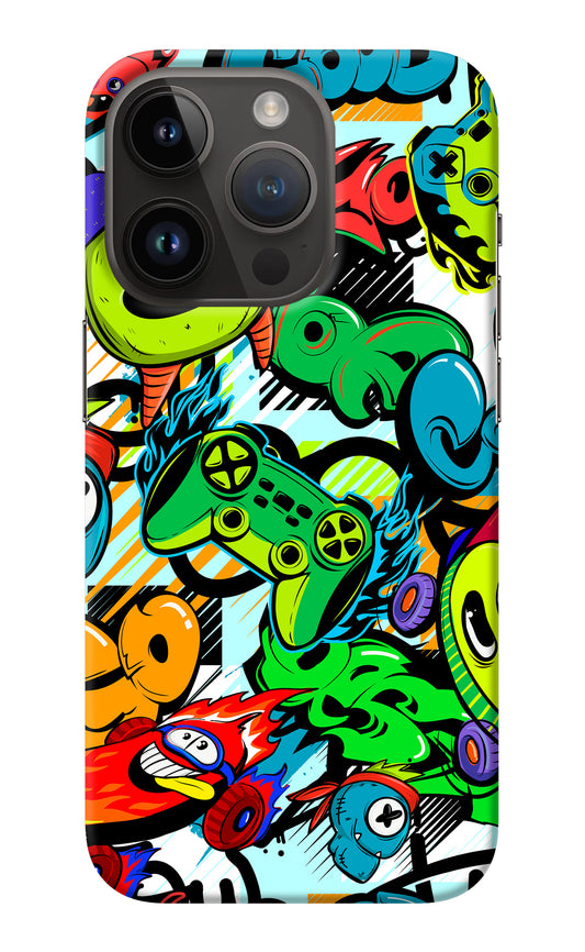 Game Doodle iPhone 14 Pro Back Cover