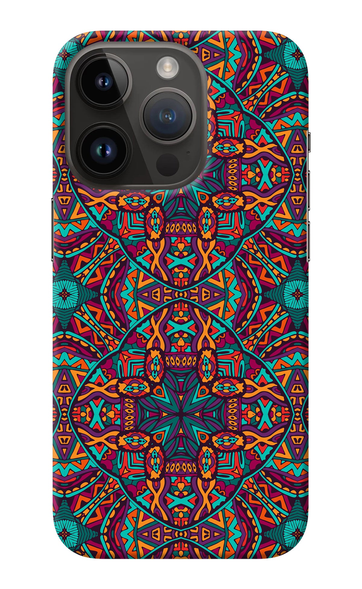 Colour Mandala iPhone 14 Pro Back Cover