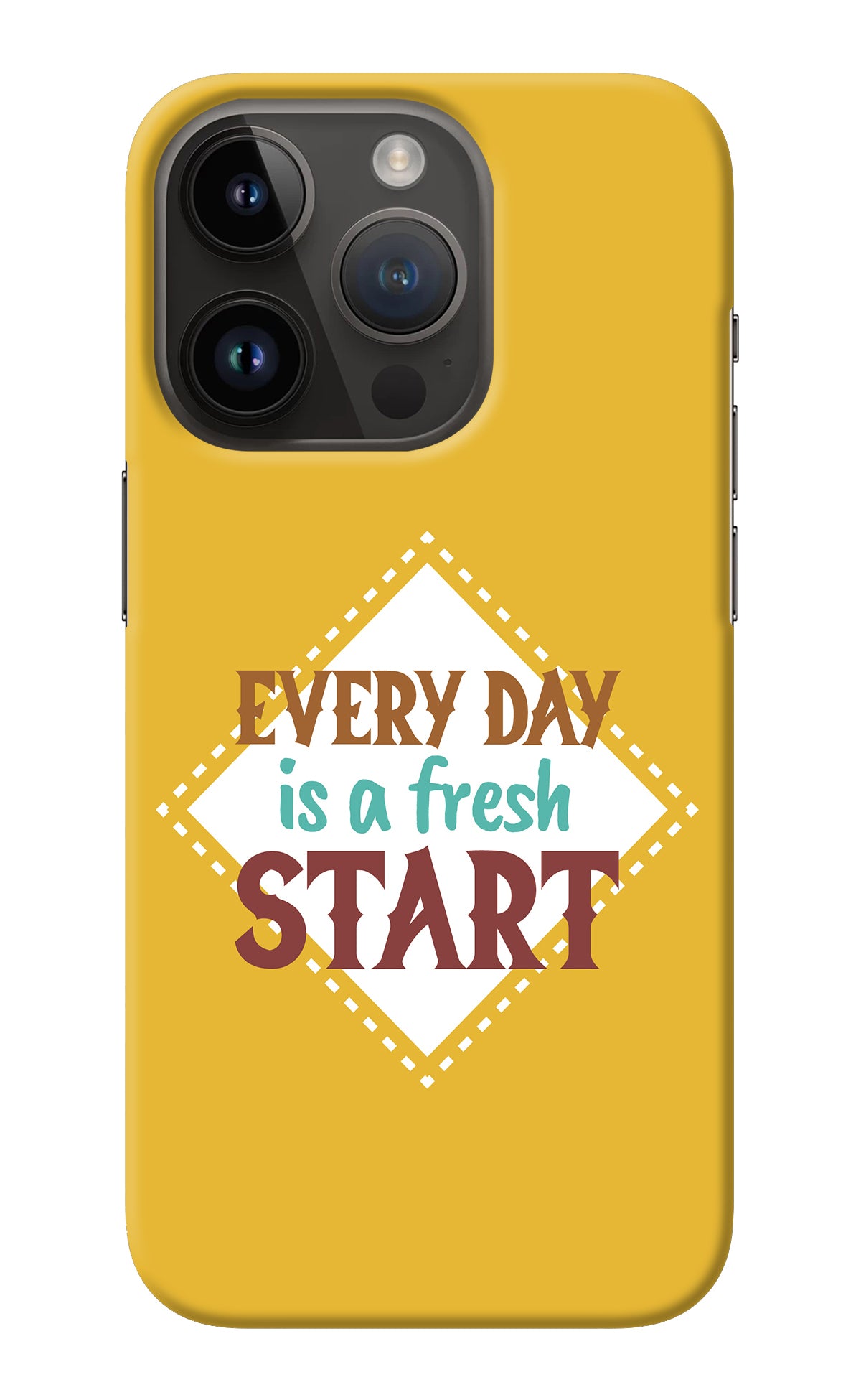 Every day is a Fresh Start iPhone 14 Pro Back Cover