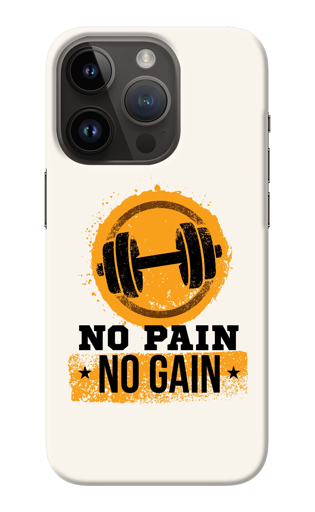 No Pain No Gain iPhone 14 Pro Back Cover