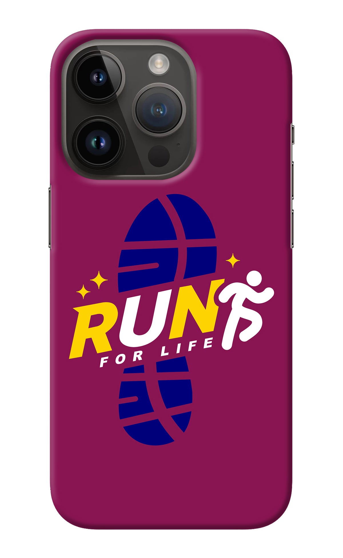 Run for Life iPhone 14 Pro Back Cover