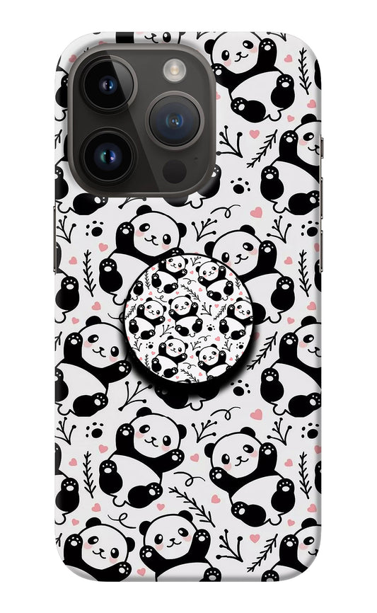 Cute Panda iPhone 14 Pro Pop Case