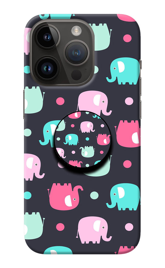 Baby Elephants iPhone 14 Pro Pop Case