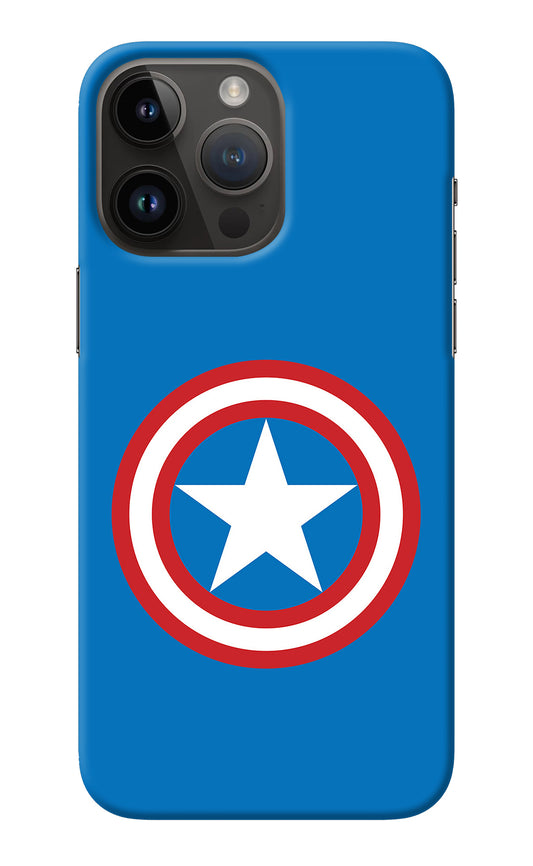 Captain America Logo iPhone 14 Pro Max Back Cover