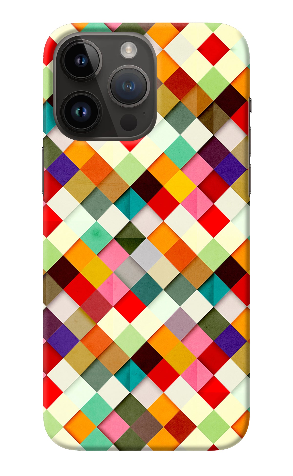 Geometric Abstract Colorful iPhone 14 Pro Max Back Cover