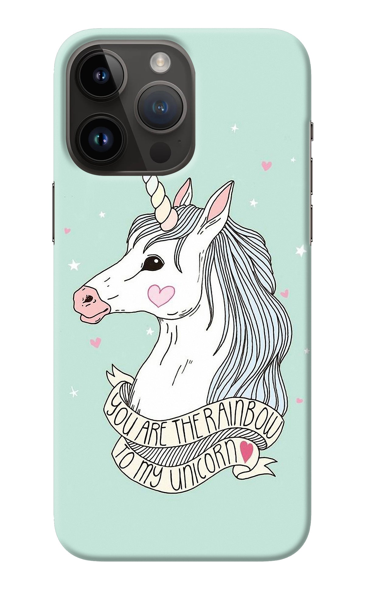 Unicorn Wallpaper iPhone 14 Pro Max Back Cover