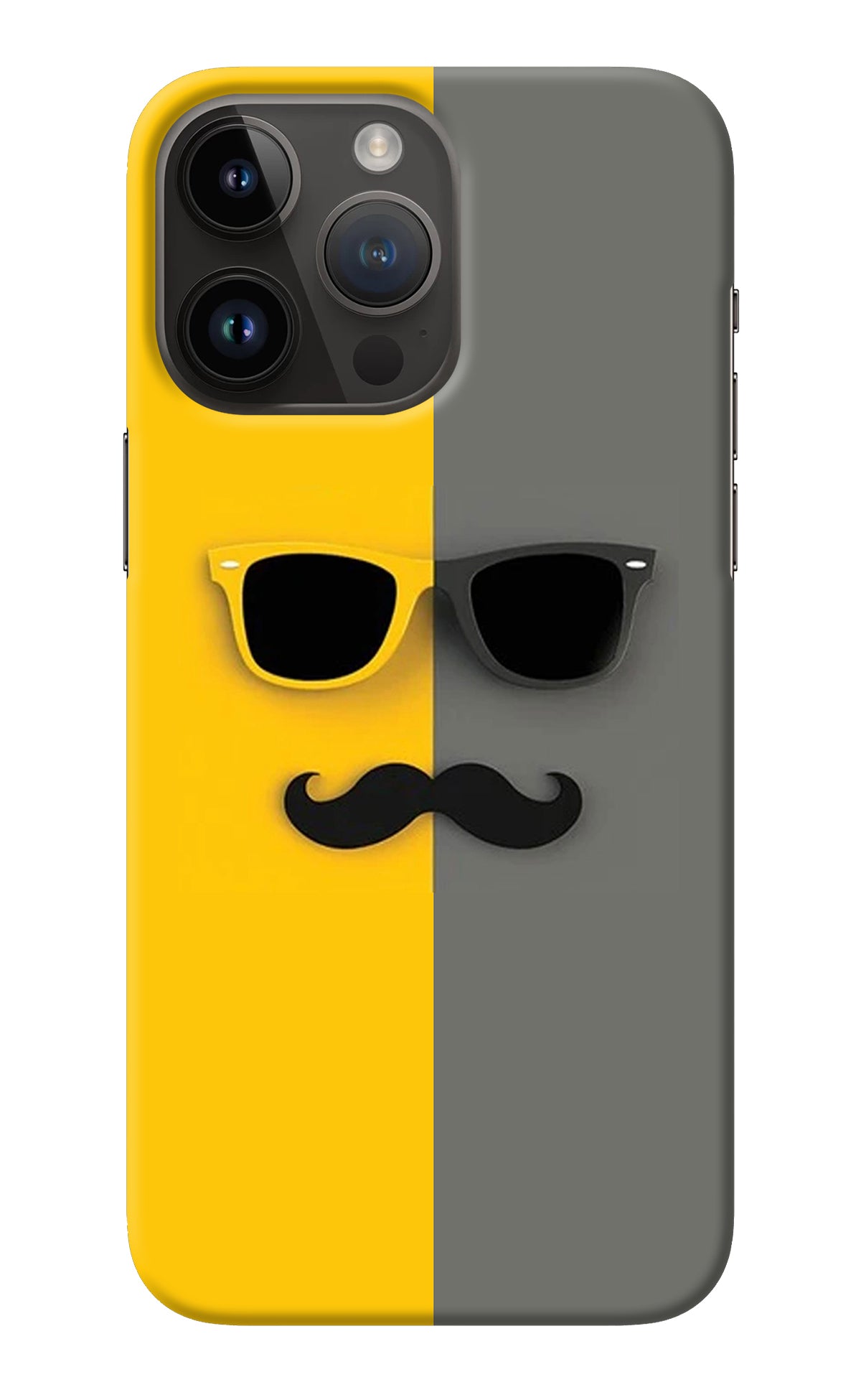 Sunglasses with Mustache iPhone 14 Pro Max Back Cover