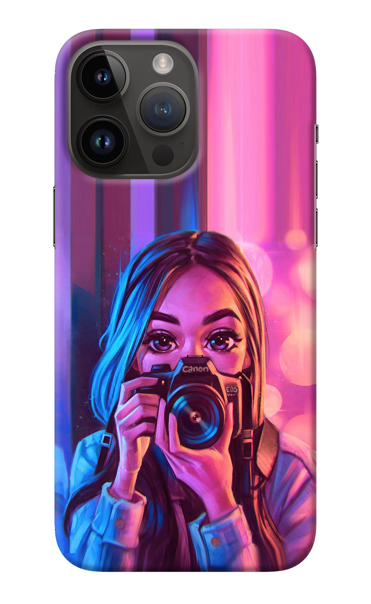 Girl Photographer iPhone 14 Pro Max Back Cover