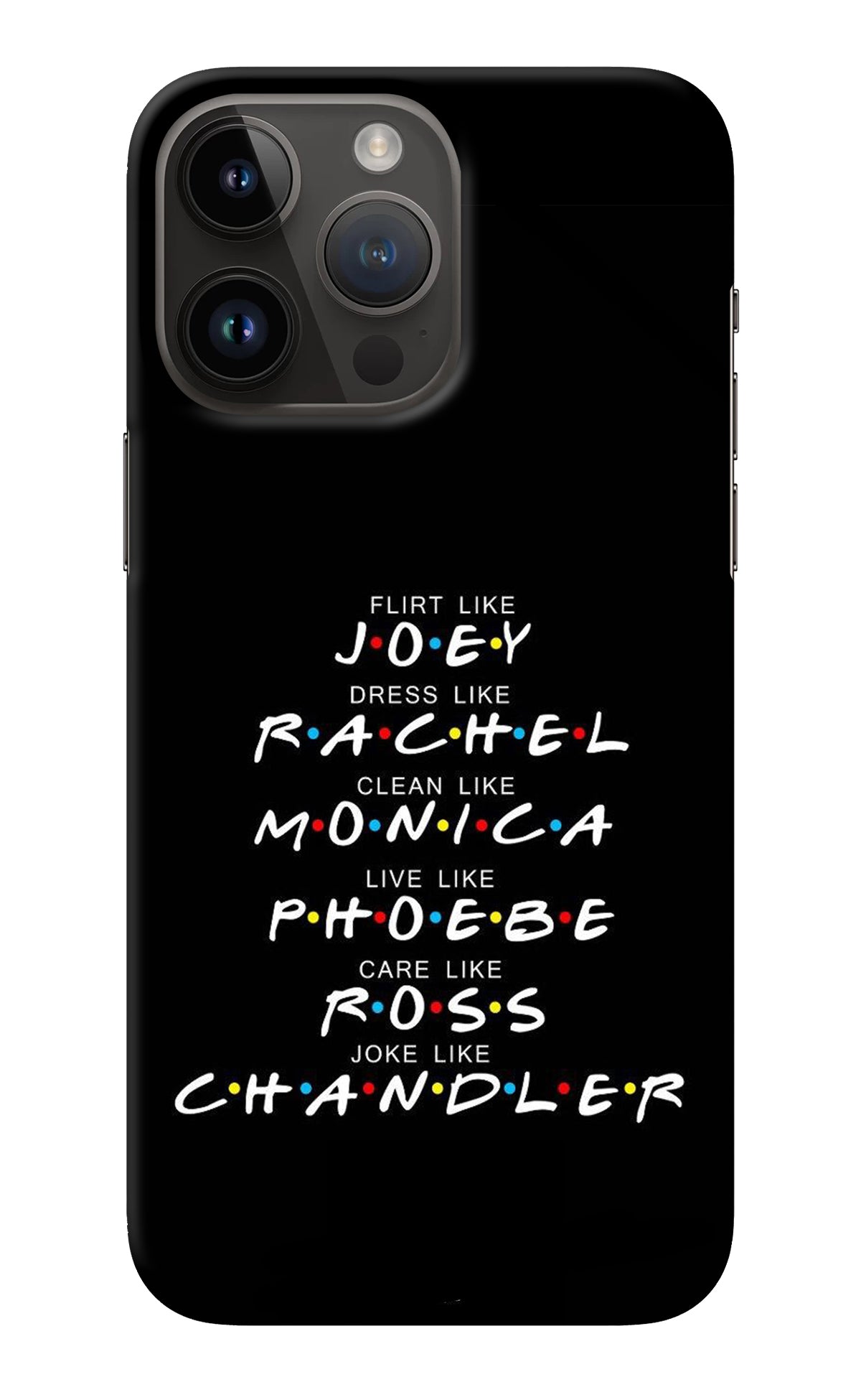 FRIENDS Character iPhone 14 Pro Max Back Cover