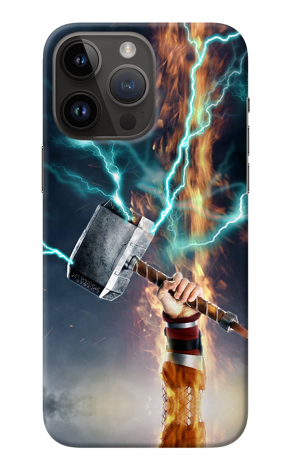 Thor Hammer Mjolnir iPhone 14 Pro Max Back Cover