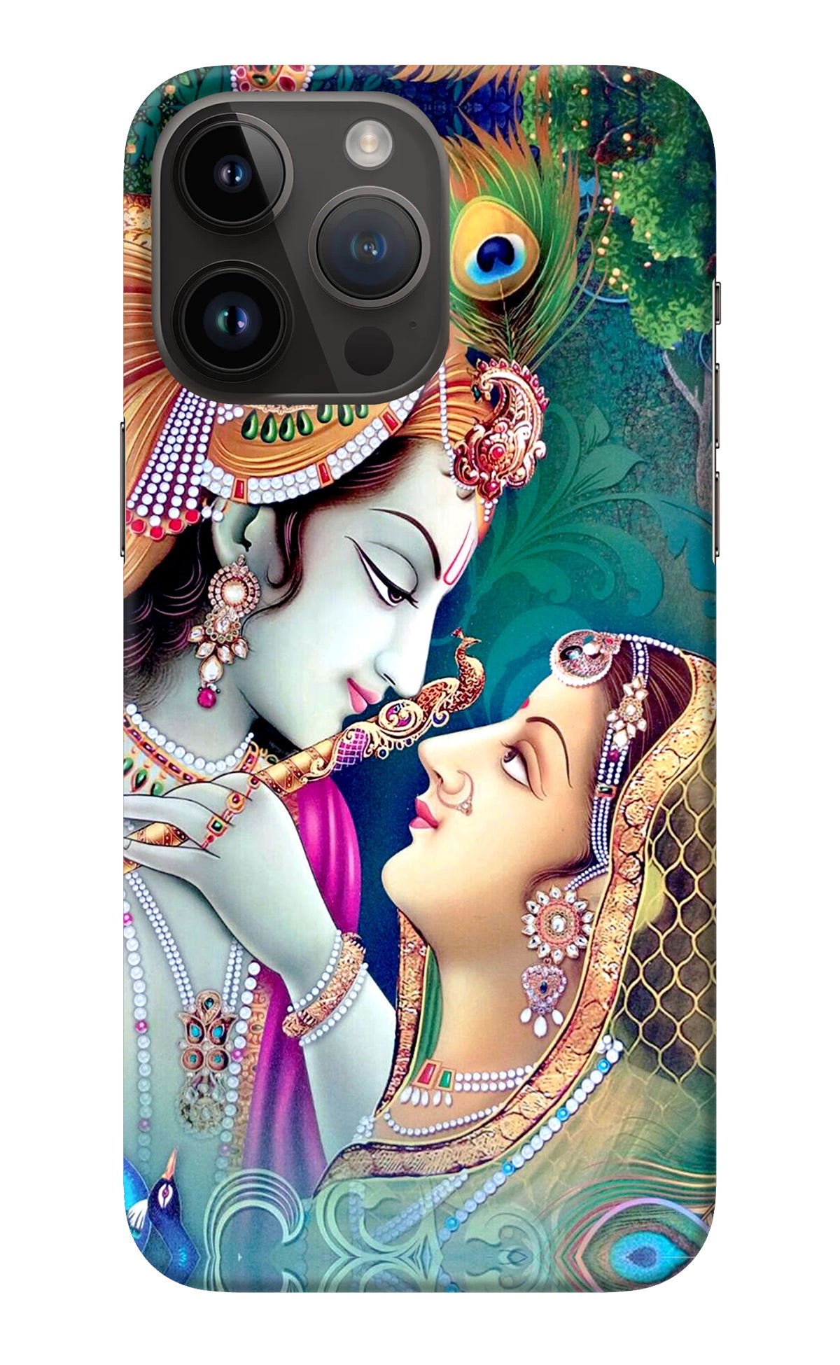 Lord Radha Krishna iPhone 14 Pro Max Back Cover