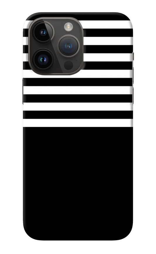 Black and White Print iPhone 14 Pro Max Back Cover