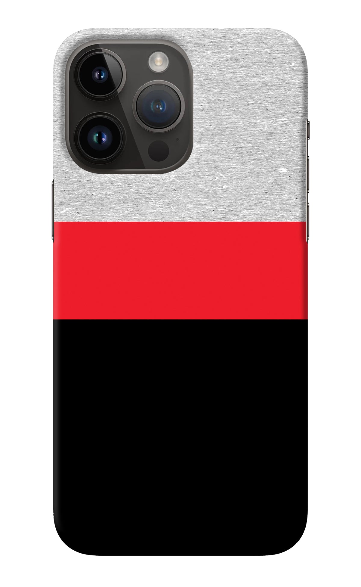 Tri Color Pattern iPhone 14 Pro Max Back Cover