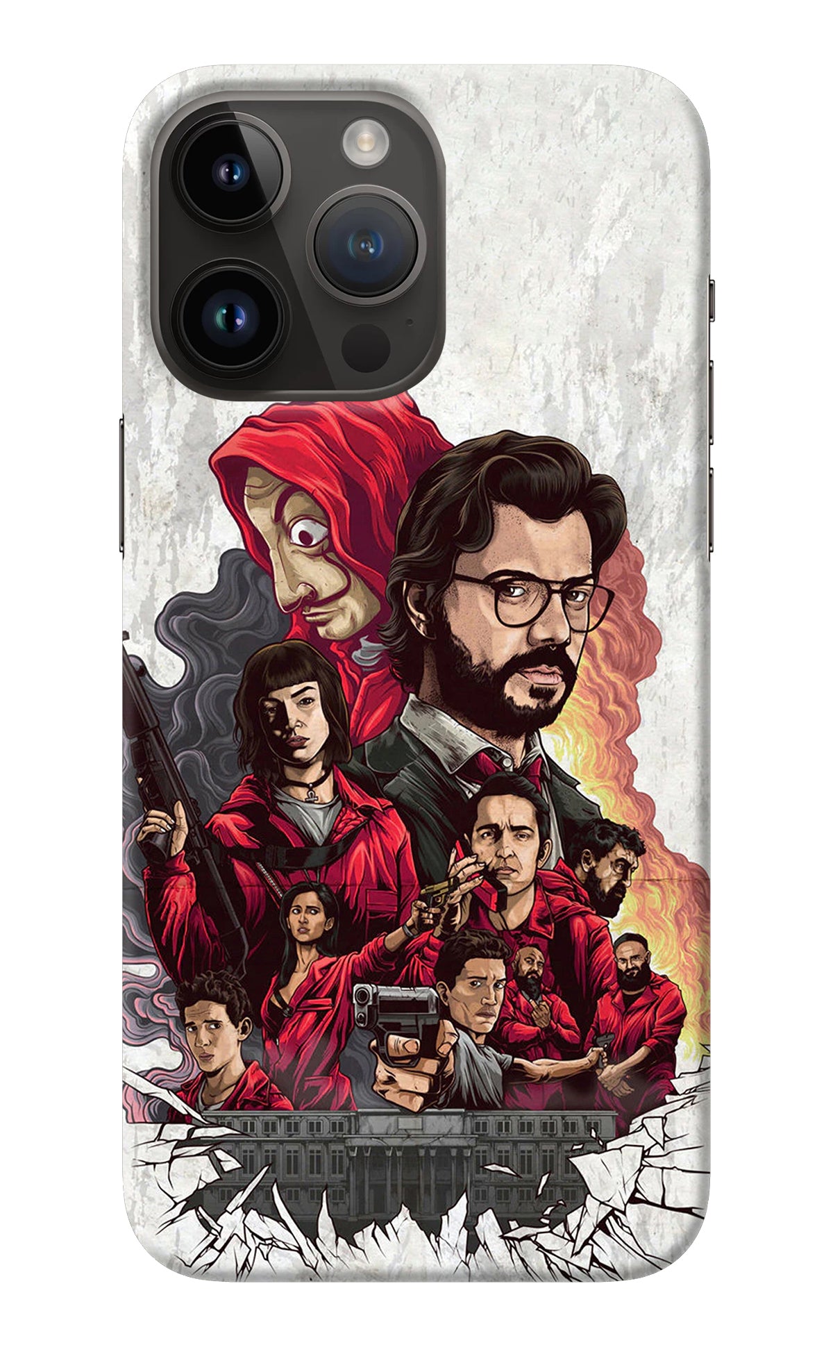 Money Heist Artwork iPhone 14 Pro Max Back Cover