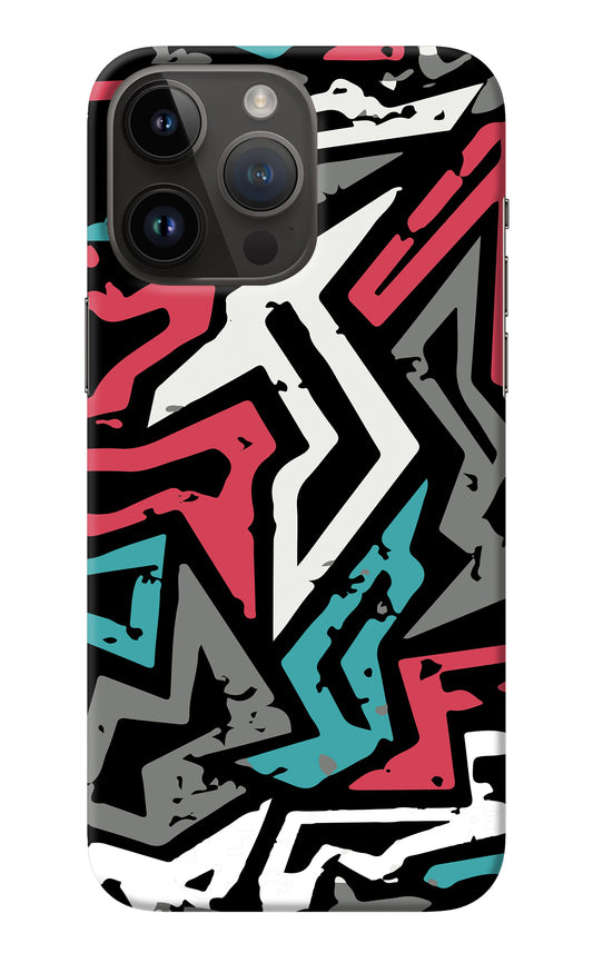 Geometric Graffiti iPhone 14 Pro Max Back Cover