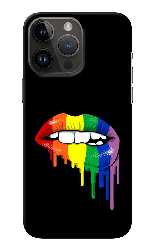 Lips Biting iPhone 14 Pro Max Back Cover