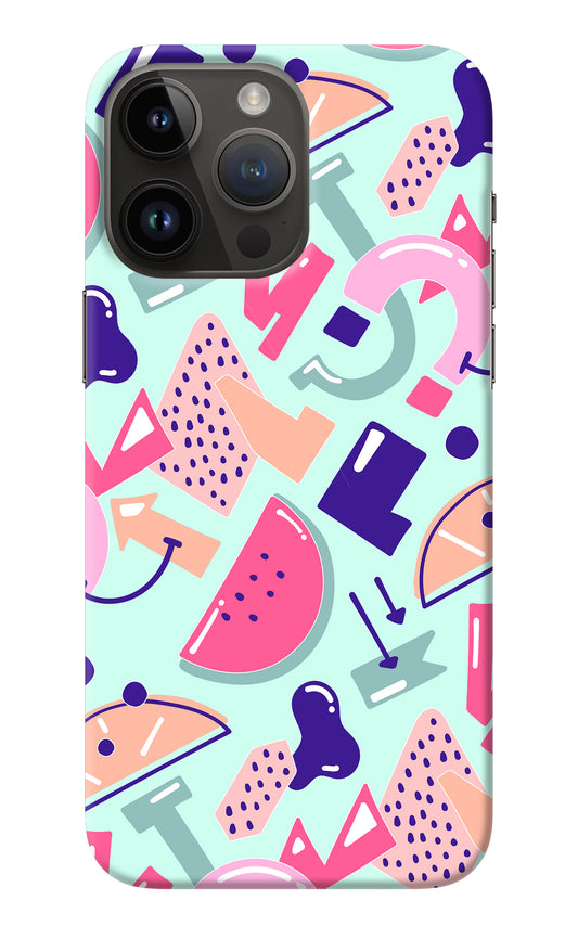 Doodle Pattern iPhone 14 Pro Max Back Cover