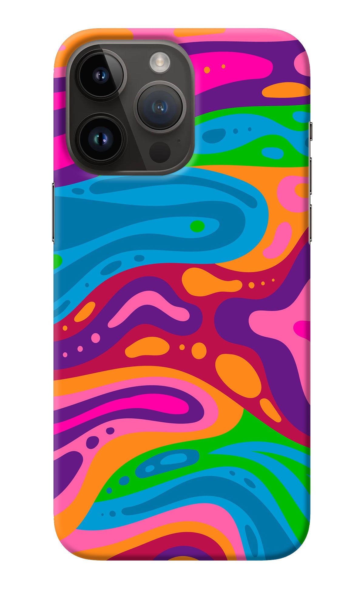 Trippy Pattern iPhone 14 Pro Max Back Cover