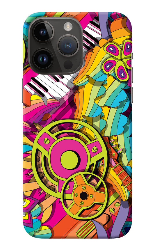 Music Doodle iPhone 14 Pro Max Back Cover