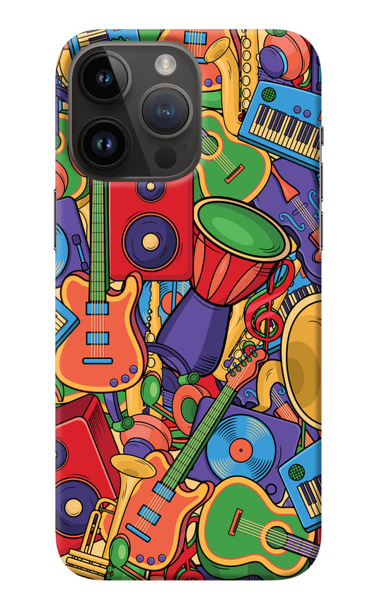 Music Instrument Doodle iPhone 14 Pro Max Back Cover